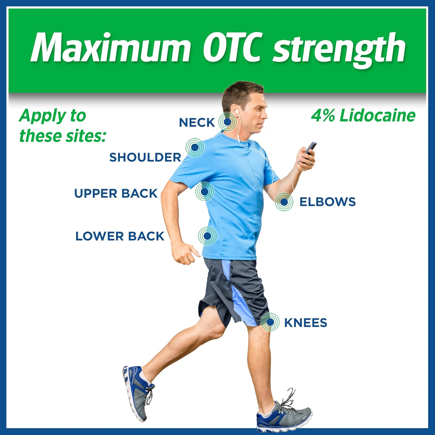 Salonpas Maximum OTC Strength Lidocaine 4% Pain Relieving FLEX Patch, Apply for up to 8 Hours, Unscented, Thin, Flexible, Lightweight, Patch Stays in Place, 7 Patches image number 5