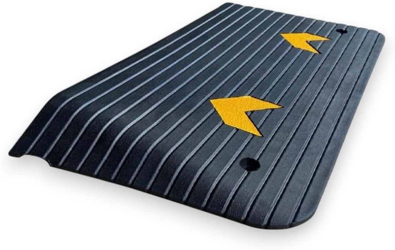 Rubber Wheelchair Ramp 10Cm, Non-Slip Surface, 901 X 620 X 101Mm, 400Kg Capacity, Indoor/Outdoor Use