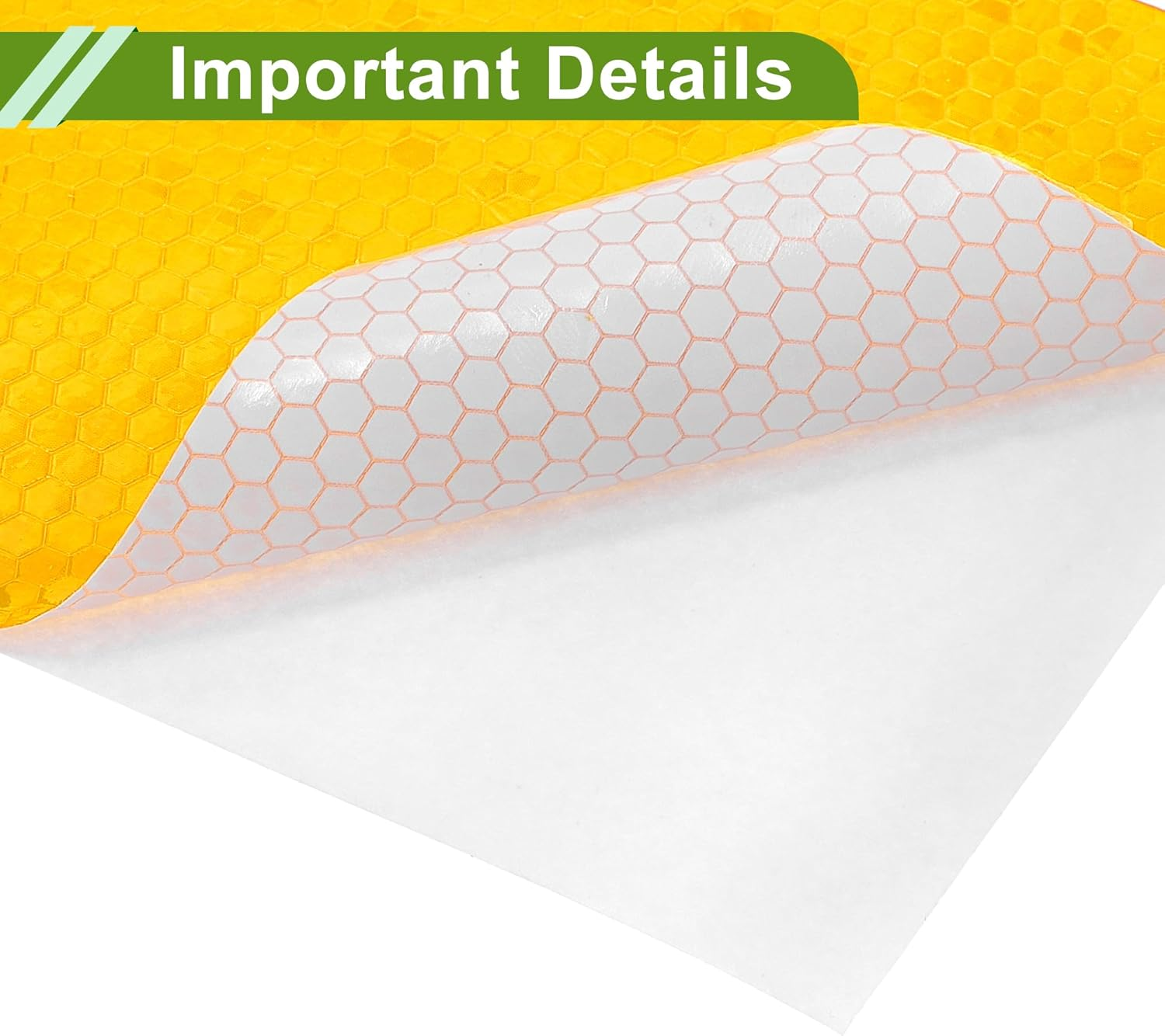 X AUTOHAUX Universal 164.04Ft X 3.94In Air-Release Adhesive Pinstripe Tape Reflective Automotive Pinstriping Tape PVC Yellow