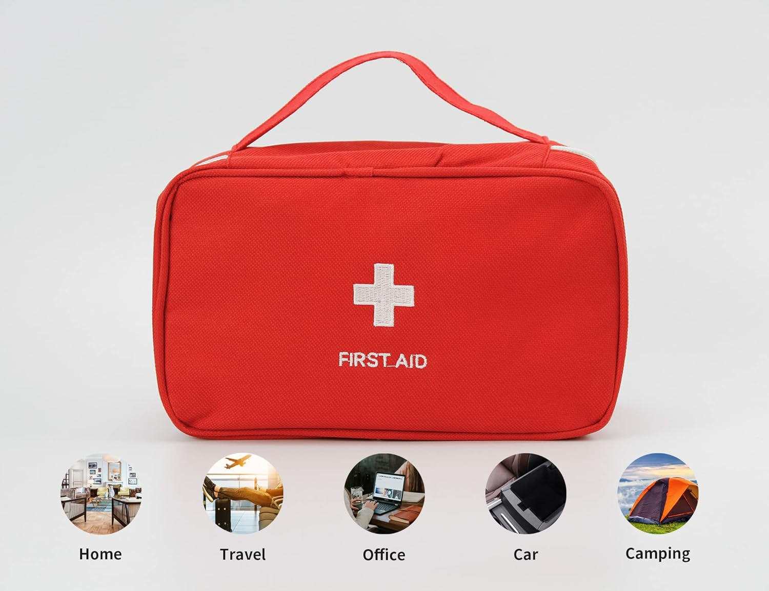 Portable Empty First Aid Kit Bag, Travel Medicine Pouch, Small Medical Bag image number 5