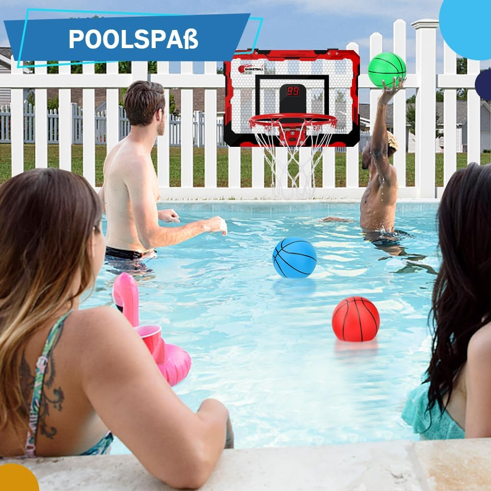 Mini Basketballkorb Basketball Reifen F&uuml;r Kinder Erwachsene, &Uuml;ber T&uuml;r Basketball Reifen Mit 3 Gummib&auml;llen, Sport Party Gunsten F&uuml;r Home Office T&uuml;rwand, Geschenk F&uuml;r Jungen M&auml;dchen image number 2