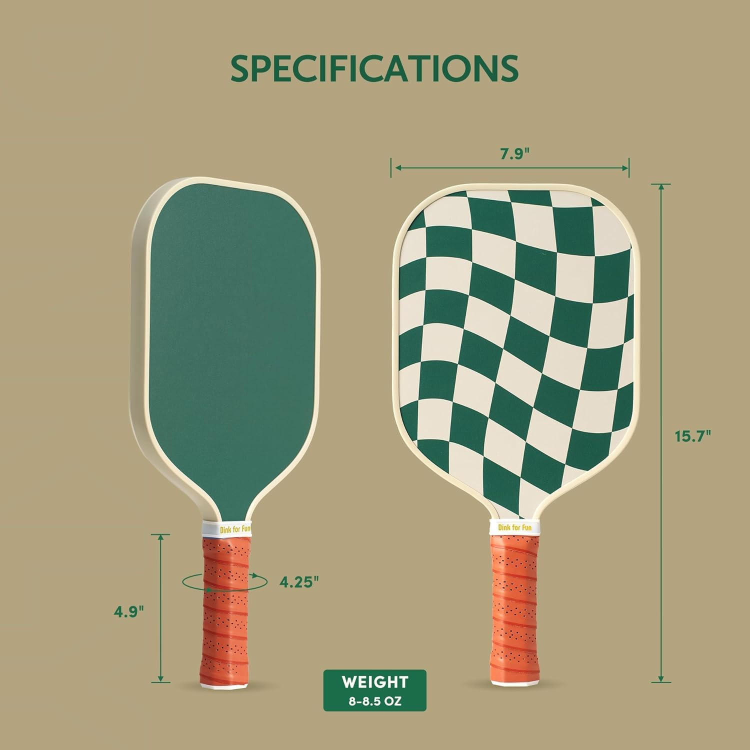 APEXORIGIN Pickleball Paddles Set of 2/4, 2 Fiberglass Pickleball Rackets, 4 Balls and 1 Portable Carry Bag, Aesthetic Pickle Ball Set for Men Women Beginners image number 2