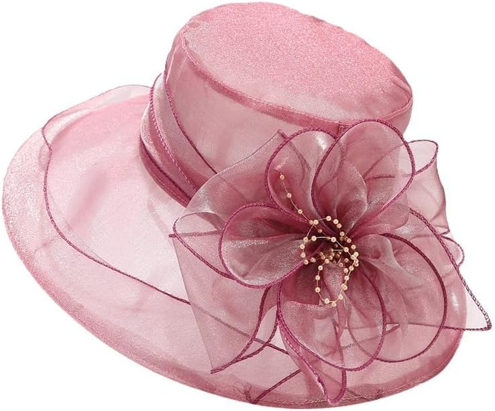 Fascinator Hat Tea Party Women Beach Hats Horse Racing Fascinators Church Tea Party Topper Hat image number 1