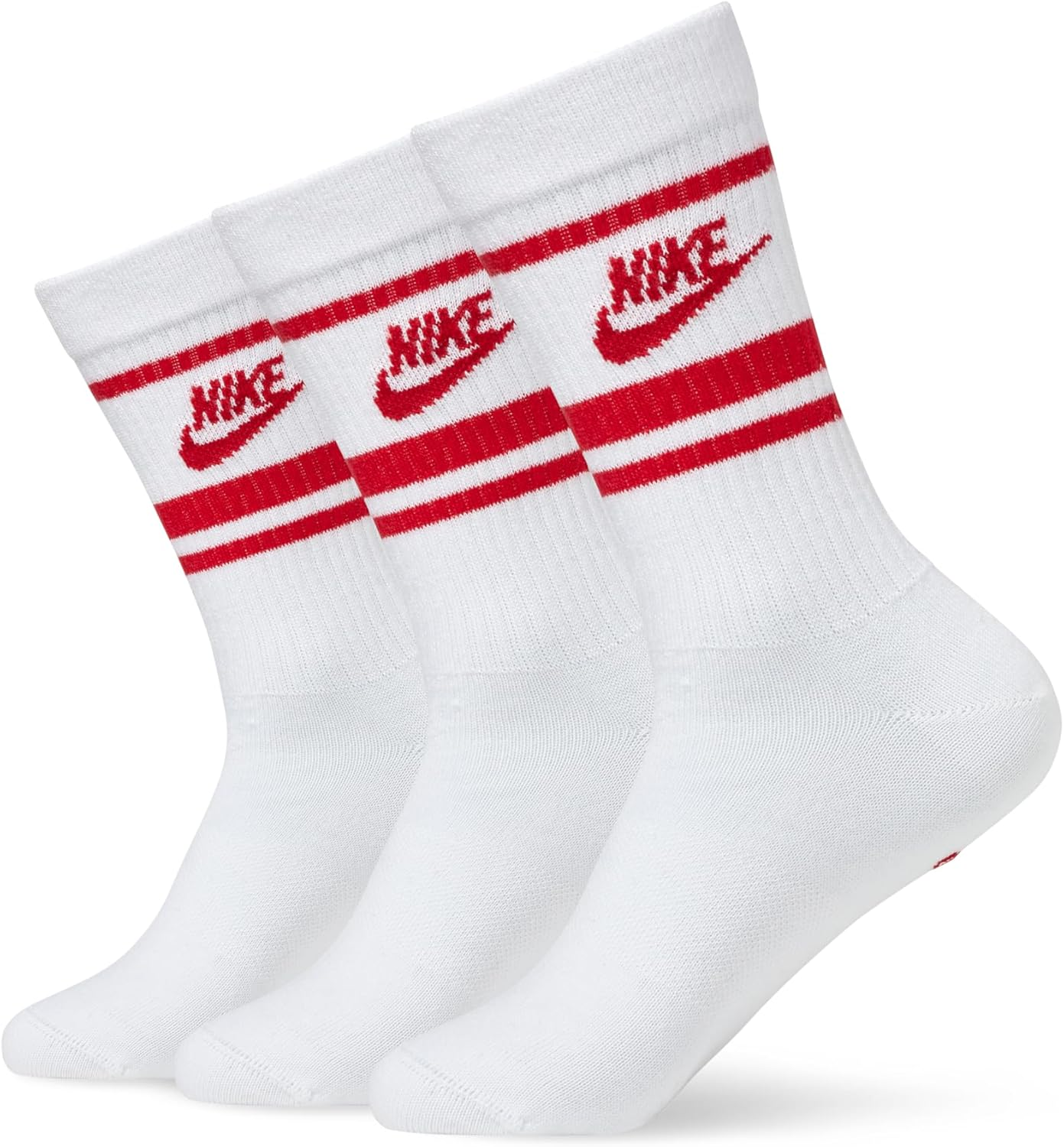 Nike Nsw Everyday Essential Cr Socks White/Black/Black M image number 5