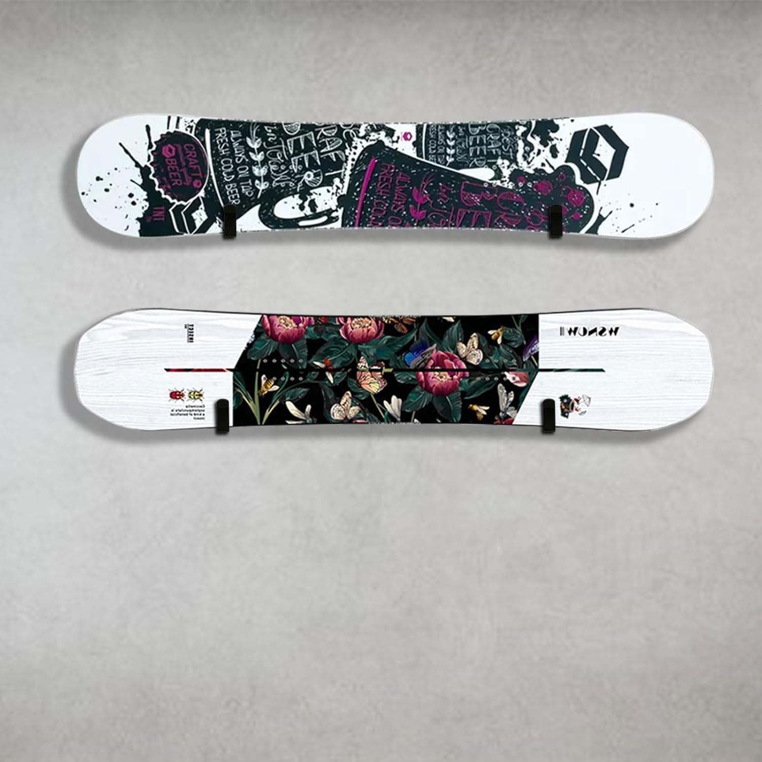 Snowboard Wall Mount, Ski Storage Rack Wall Mount, Snowboard Accessories for Ski Board Longboard