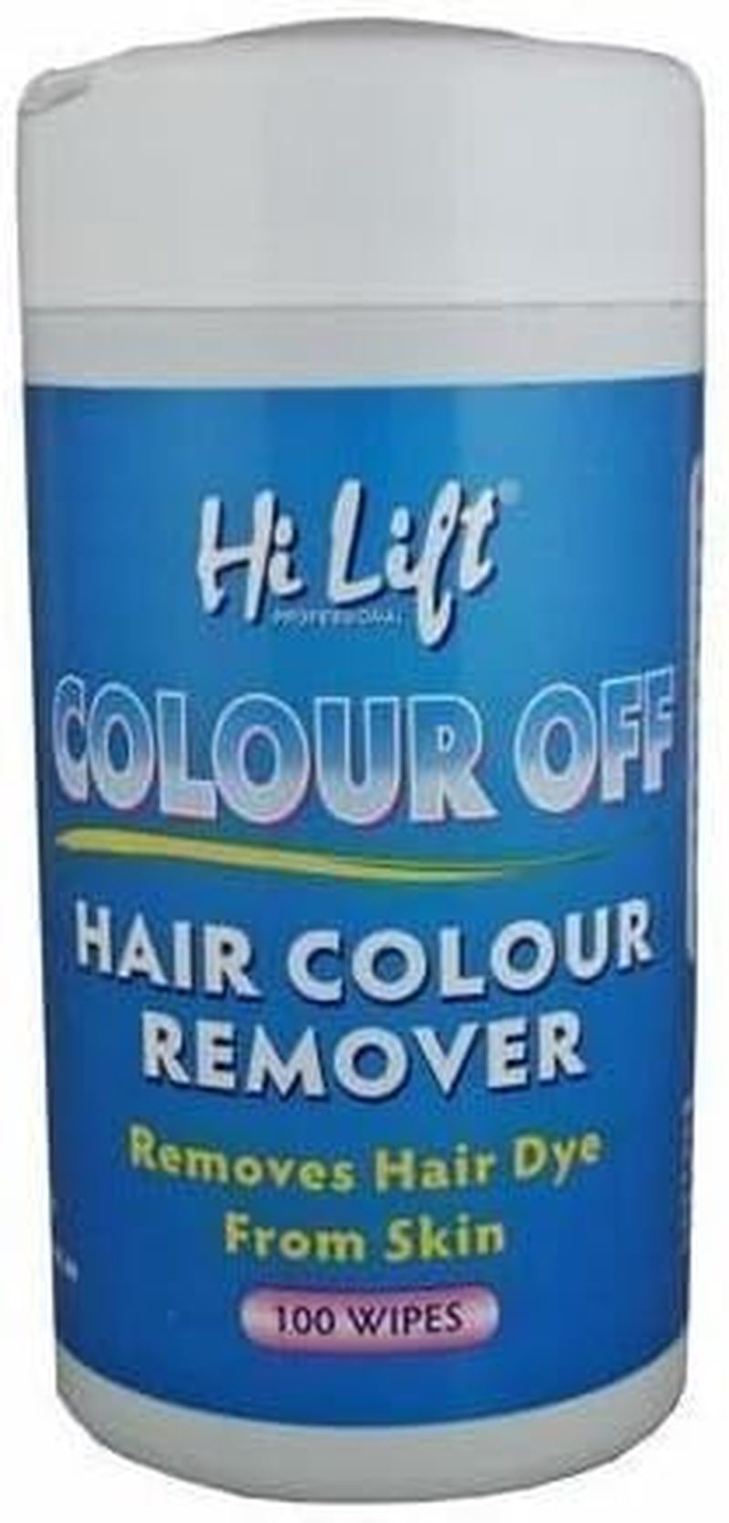 Hi Lift Hair Colour Remover off Wipes 100 per Tub Removes Hair Tint Dye Color