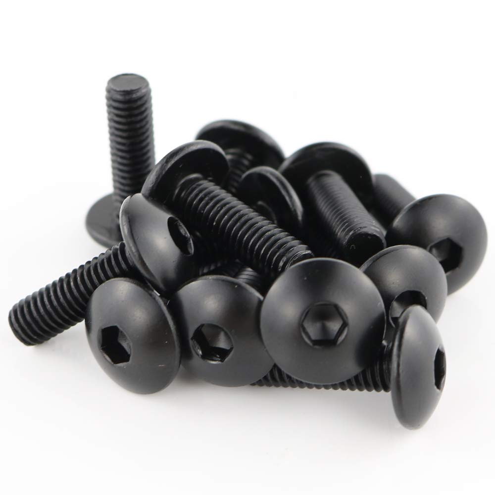 Xitomer Motorcycle Accessories Full Fairing Bolts Screws Kits Washer Fastener for Kawasaki Ninja 250R EX250R 2008 2009 2010 2011 2012 Black image number 6