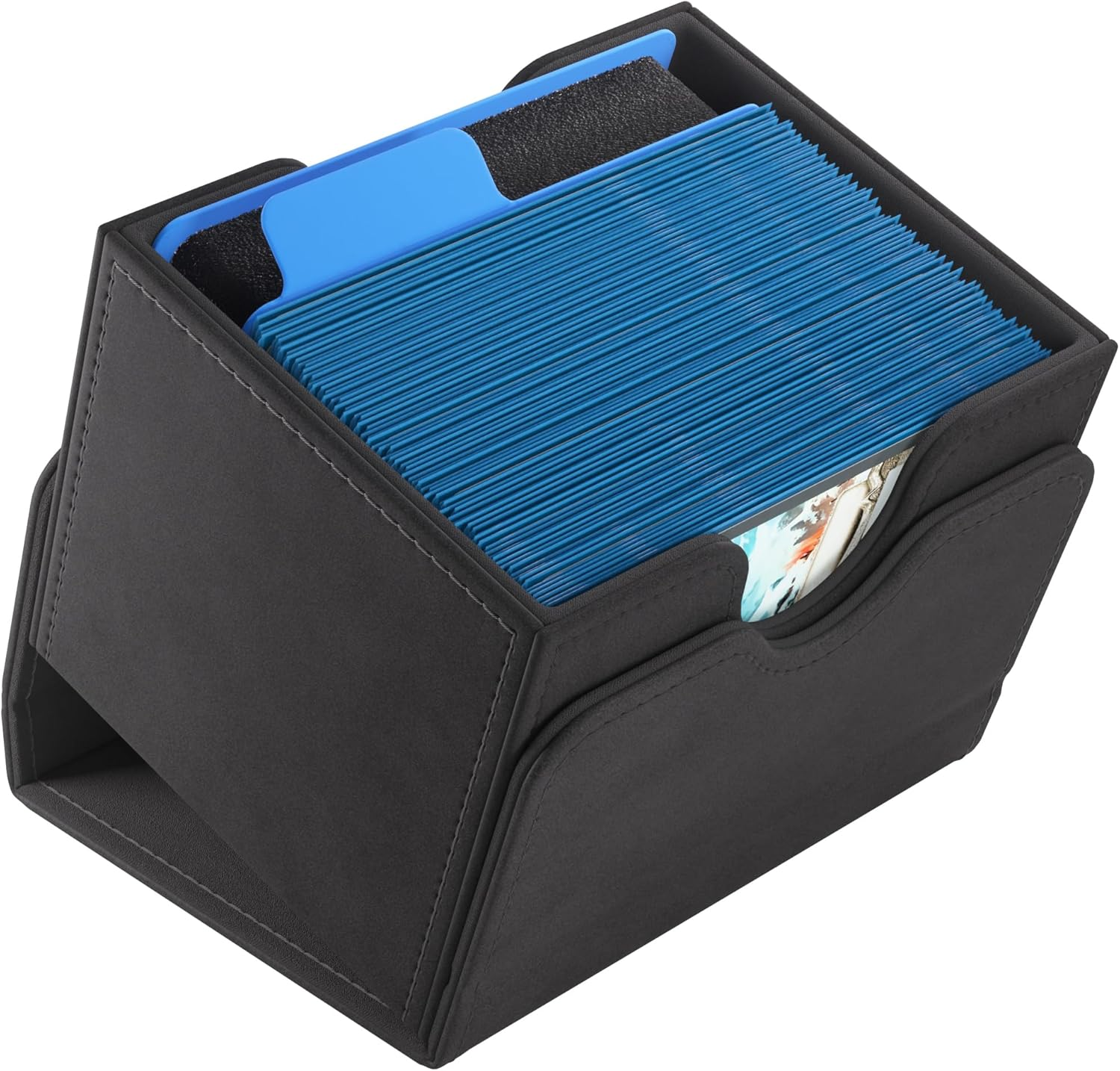 Gamegenic Sideloading Sizemorph Divider for Deck Boxes, Blue - Black image number 3