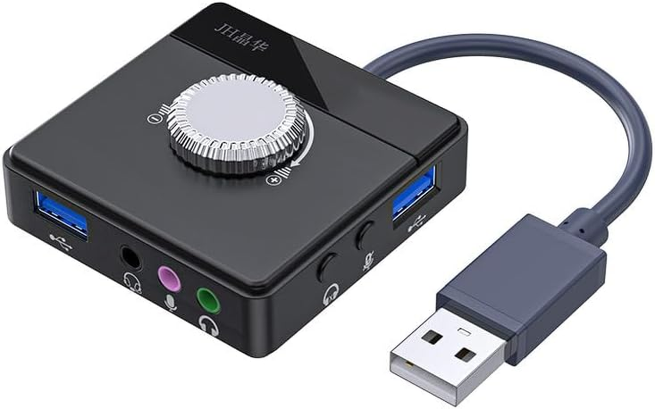 AIMALL ORICO USB External Sound Card Adapter with Volume Control for PC & Laptops, Driver-Free Audio Output, Type-C Compatibility, Mute Switch & Microphone off Function image number 5