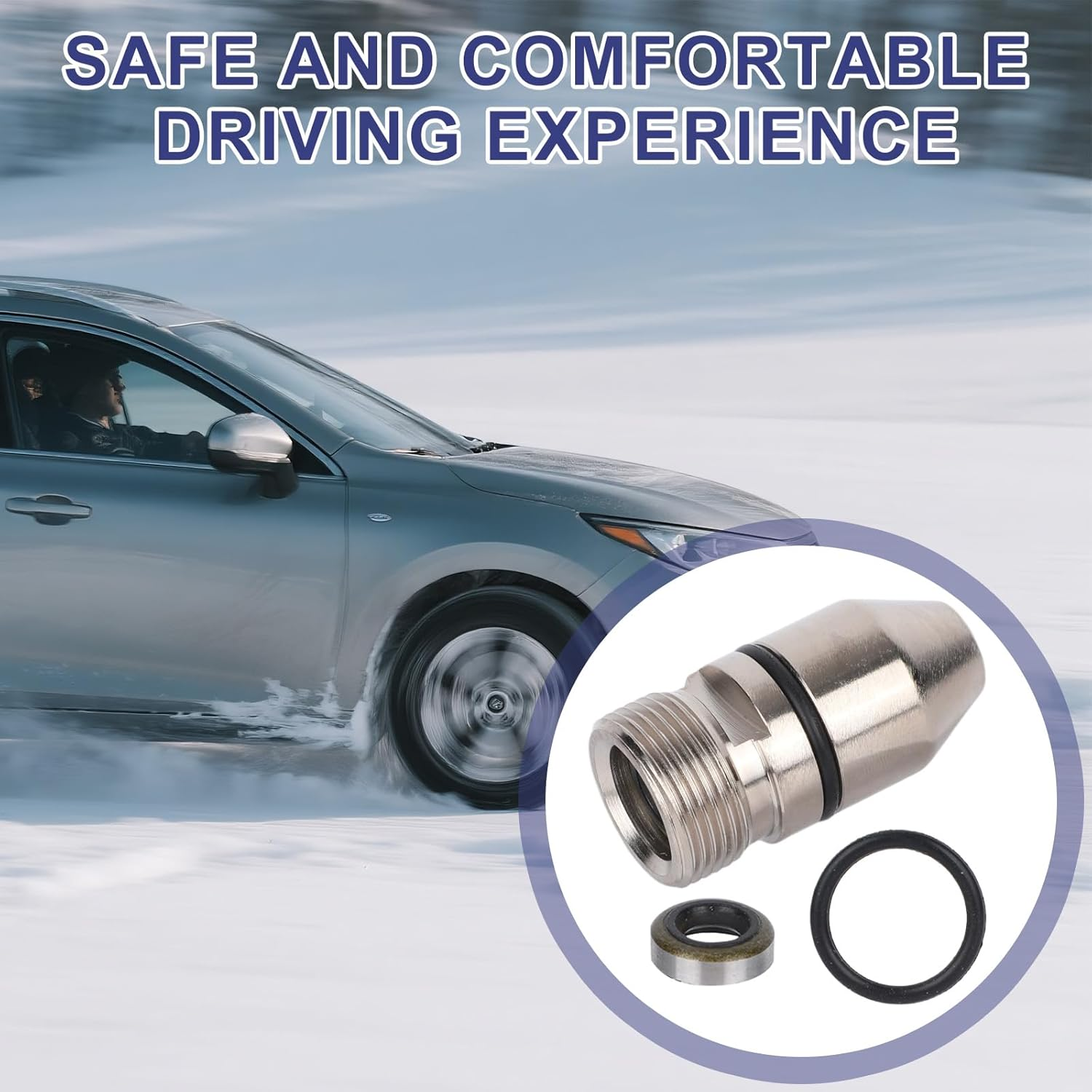 345215 Speedometer Gear Seal Kit, Compatible with TH350 TH250 TH200 & Muncie 7/8" Tail Housing Transmissions, Includes Speedometer Housing, O-Rings, Inner Metal Seal image number 6