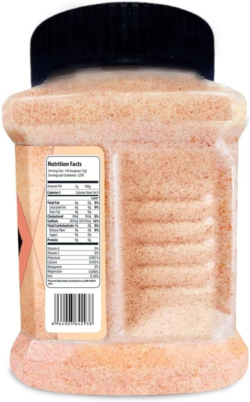 Herbion Naturals Himalayan Pink Salt Jar - Fine Grain, 1.25 Kg | GMO Free, Vegan, Kosher Certified | Triple-Washed, Chemical Free image number 3