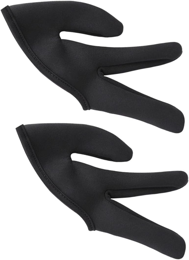 ZUNOXAZ 2Pcs Heat Resistant Thermal Hair Styling Gloves Lightweight Three Finger Covers for Curling and Straightening Insulation for Safe Hair Dyeing at Home and Salon image number 5