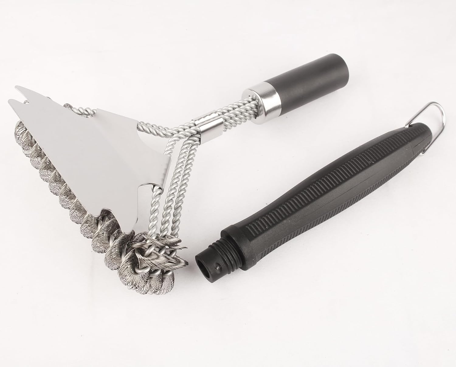 Grill Brush and Scraper Bristle Free, Grill Brush for Outdoor Grill, 3-Layer Steel Wire Bristle, 43CM Stainless Steel BBQ Brush for Grill Cleaning, Accessories Gifts for Men