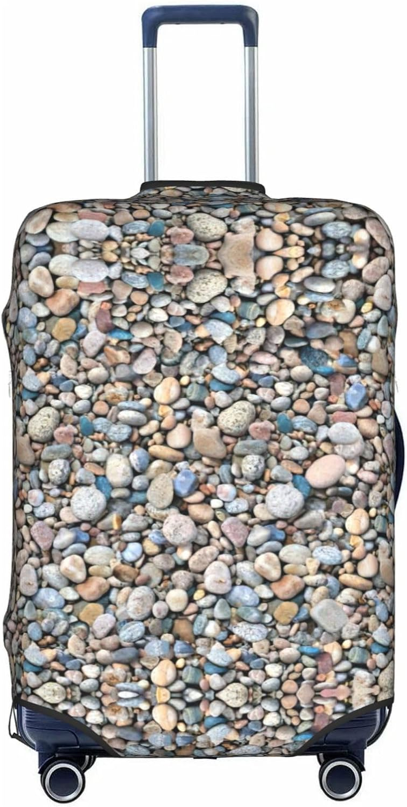 Odddot Pebble Stone Pattern Print Travel Luggage Cover,Suitcase Protector Cover, Washable Baggage Covers,For 18-32 Inch Luggage, Pebble Stone Pattern, Small image number 1