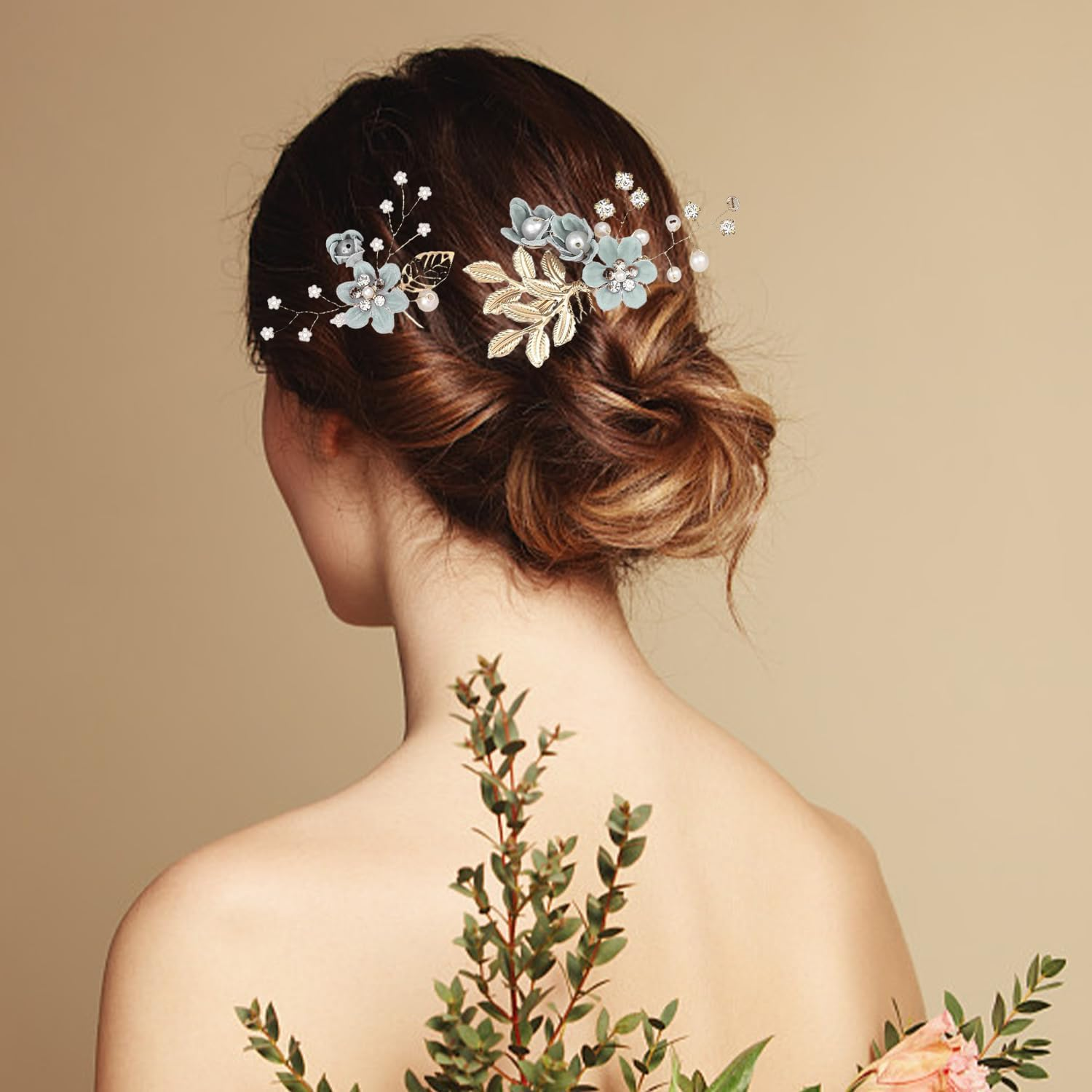 4 Piece Hair Fork Hair Comb Set Bridal Hair Accessories Flower Hair Accessories Elegant Hair Accessories Women Hair Accessories Apparel Accessories Party Hair Accessories