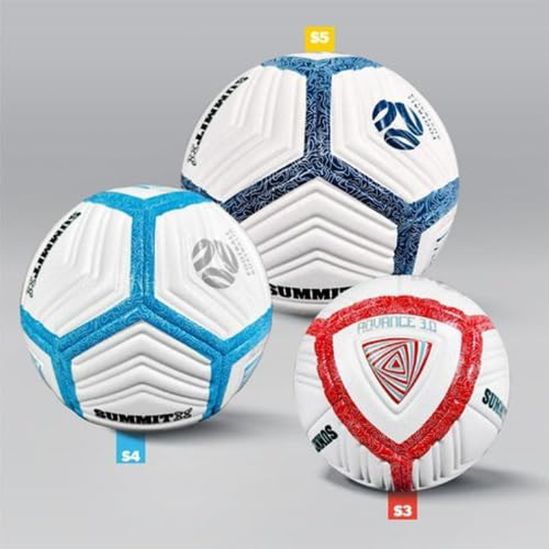 Summit FFA Advance 3.0 Soccer Ball &ndash; Textured TPU Outer, Micro Machine Stitched, Low Water Uptake, All-Purpose Durable Training Ball for Juniors or Club-Level Practice Matches &ndash; Size 3