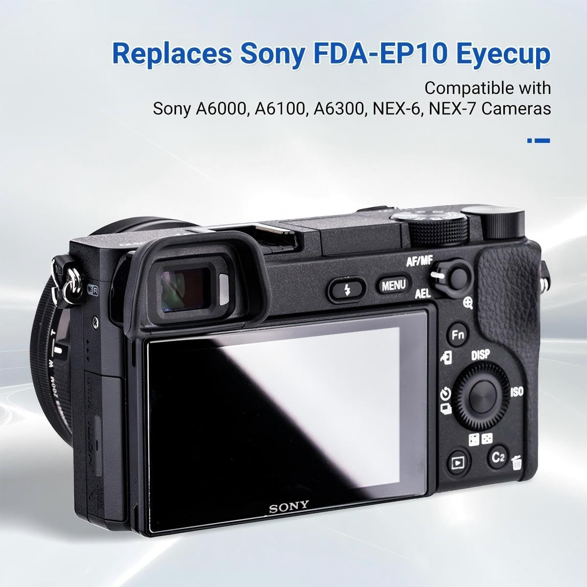 VOANZO Eyepiece Viewfinder Compatible A6000 A5000 A5100 NE7 NE6 NE5 Electronic Viewfinder Replaces EP10 4Pcs image number 5