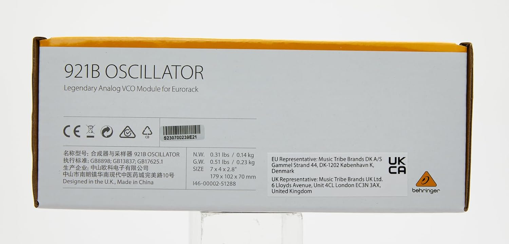 Behringer 921B OSCILLATOR Legendary Analog VCO Module for Eurorack image number 1