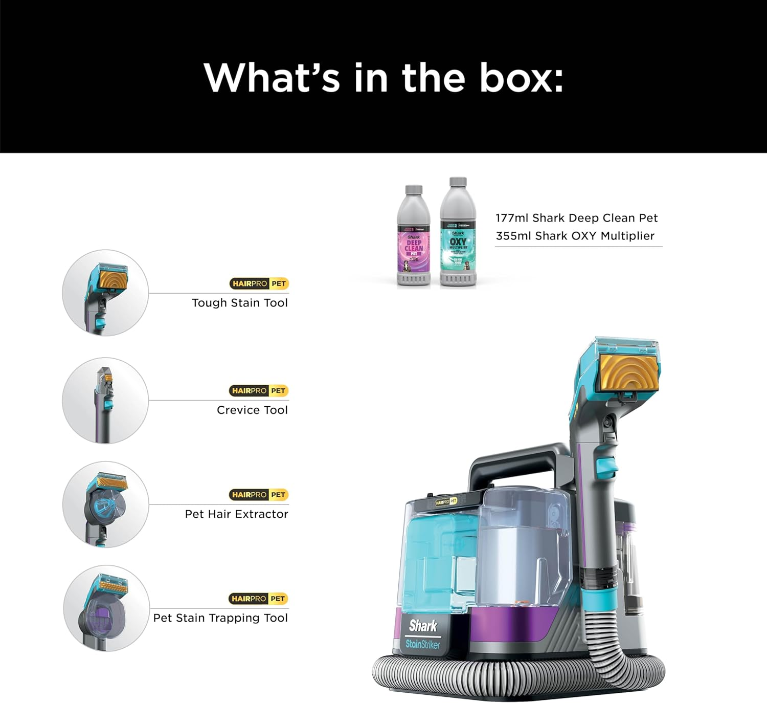 Shark Stainstriker Hairpro Portable Spot and Stain Cleaner image number 1