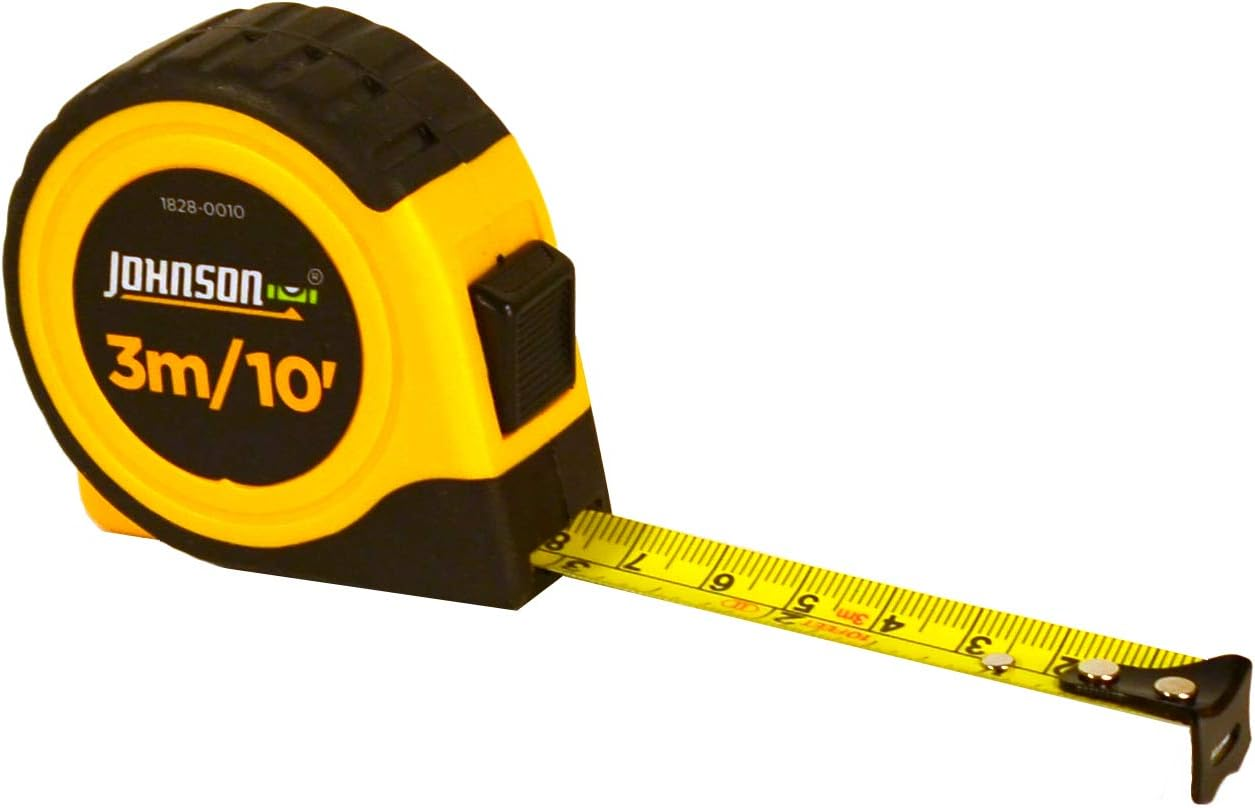 Johnson Level & Tool 1828-0010 Tape Measure Metric, 10-Feet image number 1