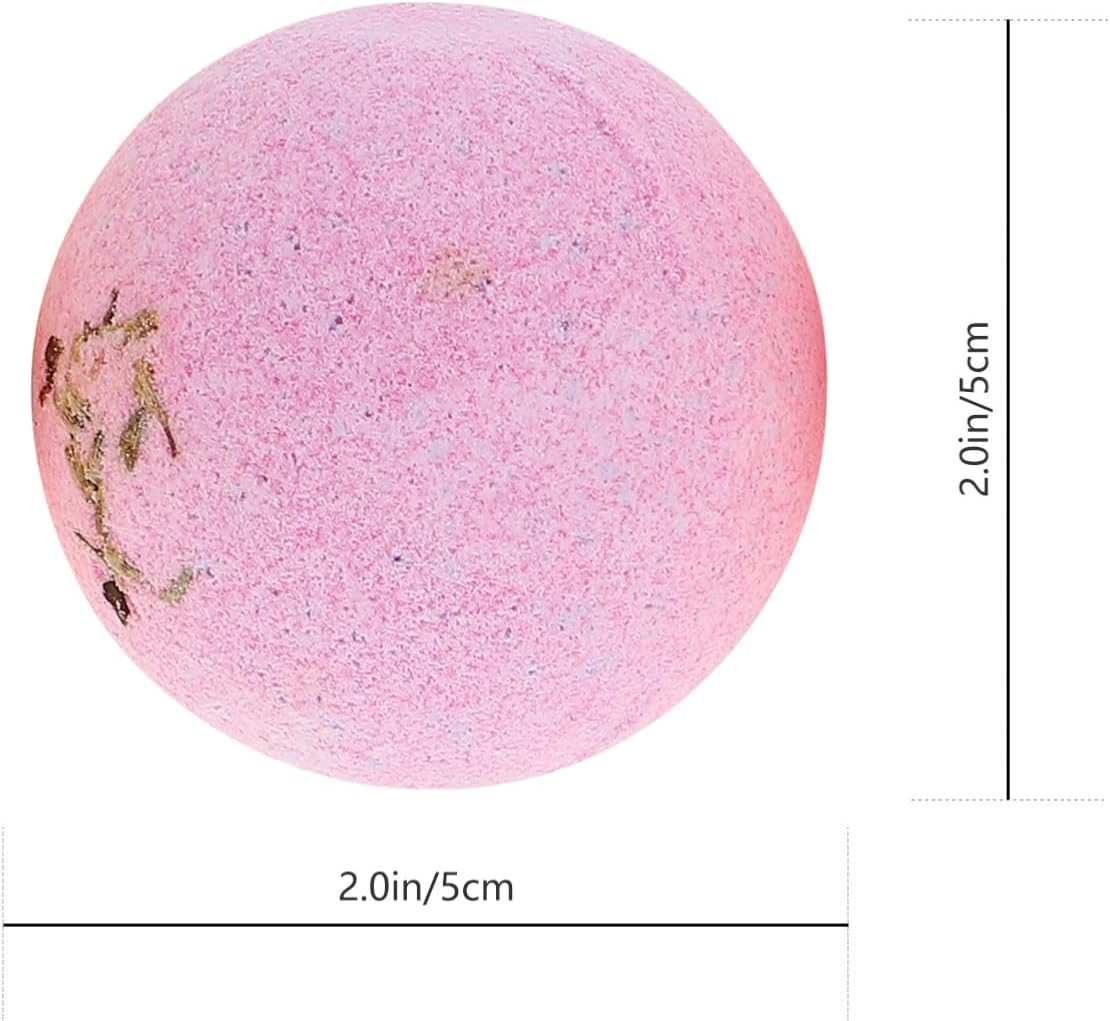 WOONEKY 9Pcs Essential Oil Dried Flower Bath Salt Balls Set 60G Shower Bubble Bombs for Relaxing Spa Experience Women and Men image number 4