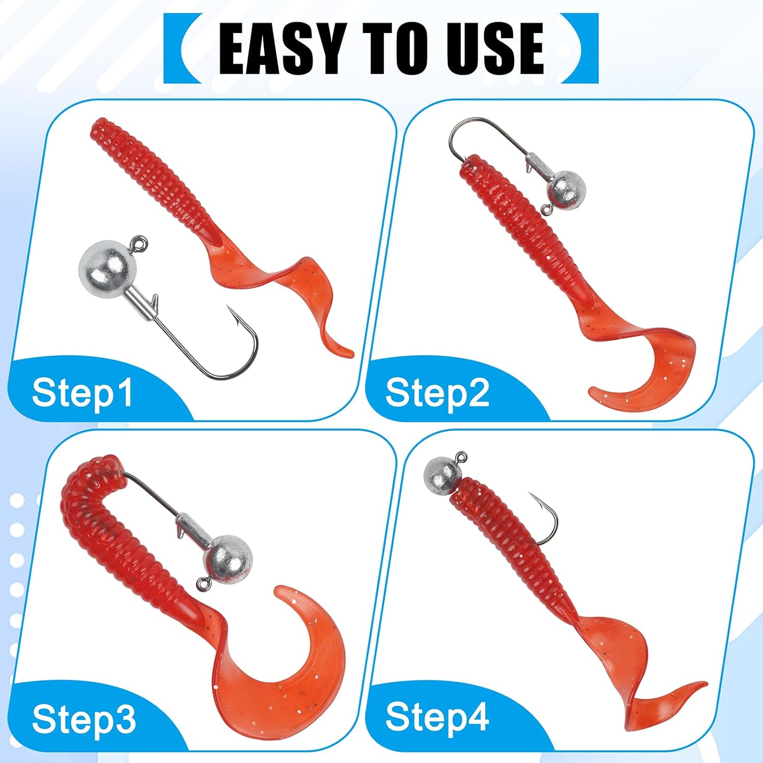 Jig Heads Unpainted Crappie Jig Heads round Ball Heads Jig Hooks Fishing Jig Heads Saltwater Freshwater Fishing Bass Trout Walleye