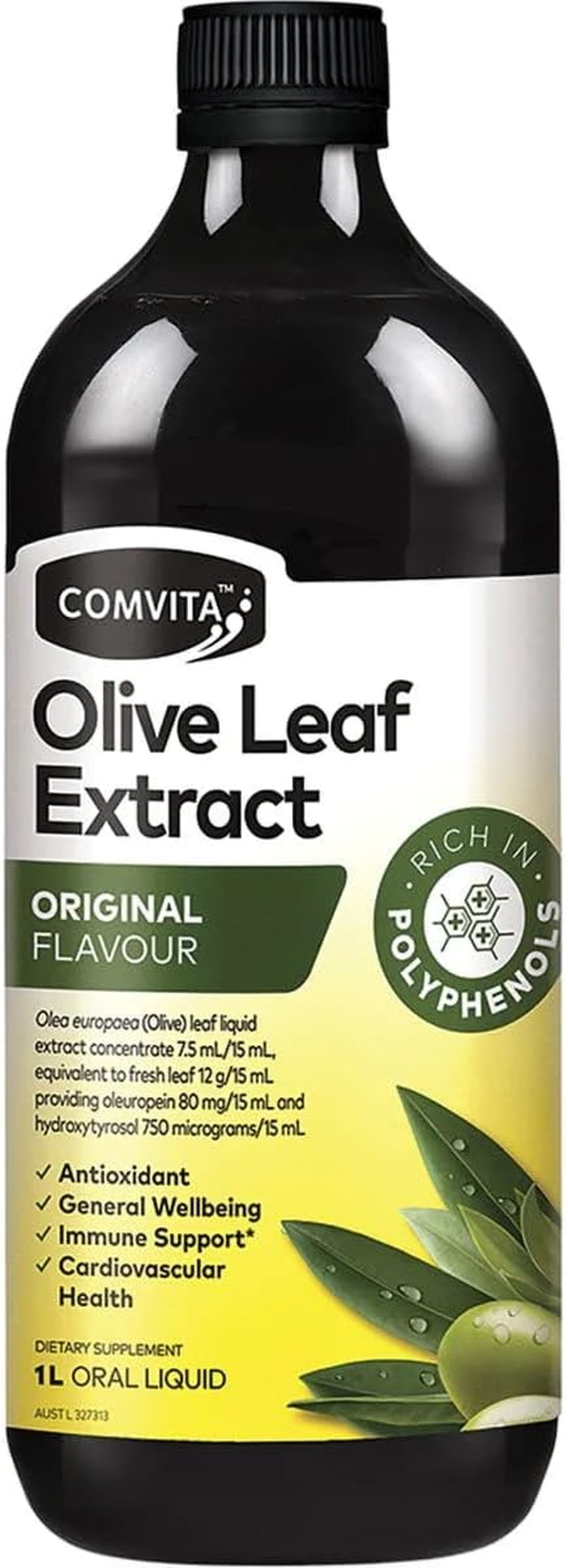 Comvita Natural Olive Leaf Extract, 1 Liters image number 1