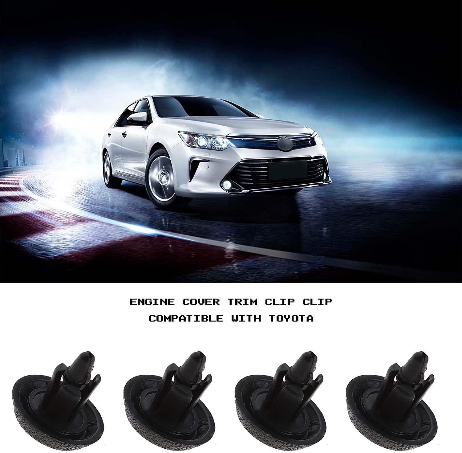 SING F LTD 50Pcs Engine Cover Clips Plastic Trim Fasteners Retainers 9046707211 Compatible with Toyota image number 2
