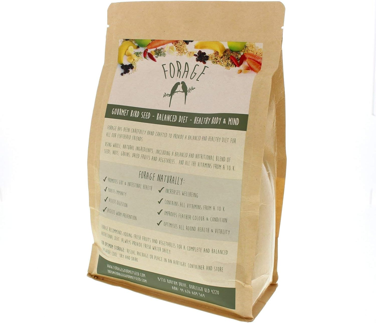 Forage Budgie 1Kg Bird Food Mix Millet Seed Fresh Australian Made image number 2