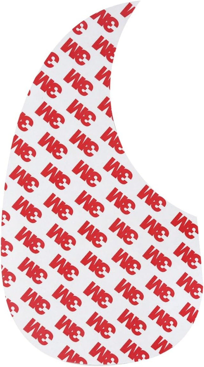 Musiclily Oversize Teardrop Acoustic Guitar Self-Adhesive Pickguard for Martin D28 Style Guitar, Black image number 1