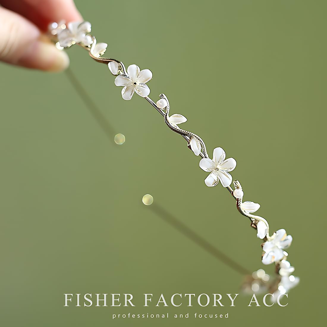 ZORVUJI Hair Accessories Communion Girls Silver Flowers Headband Wedding Bridal Headpiece First Communion Festive image number 2