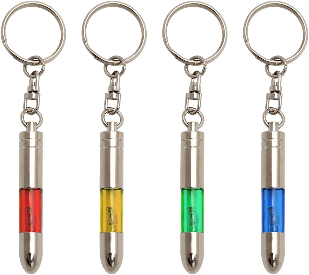 Coitak 4-Piece Static Electricity Remover Keychain - Human & Car Static Eliminator, Multi