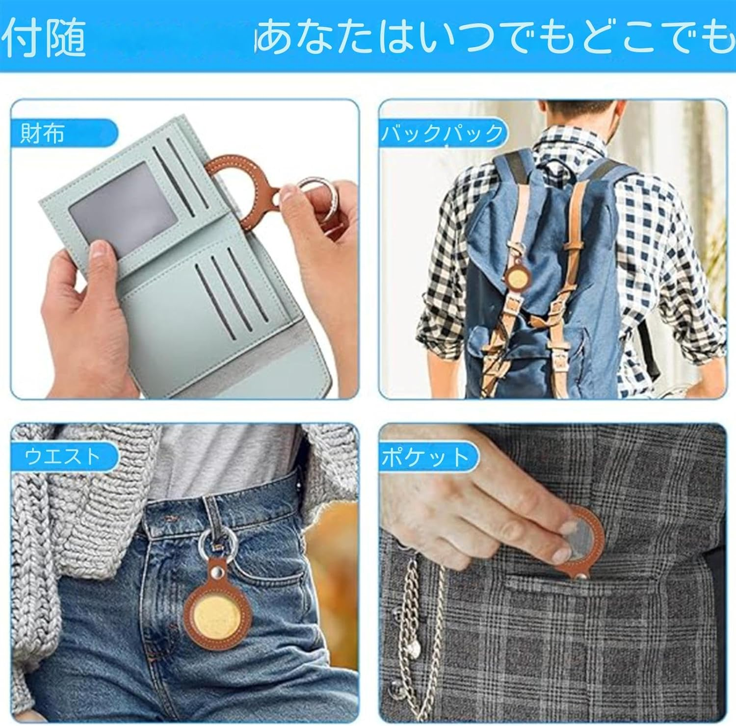 [Bmucp] Coin Holder Keychain | Portable Keepsake | Key Holder Pendant - Student Work Travel Collectors Unisex Shoulder Bag Backpack image number 3