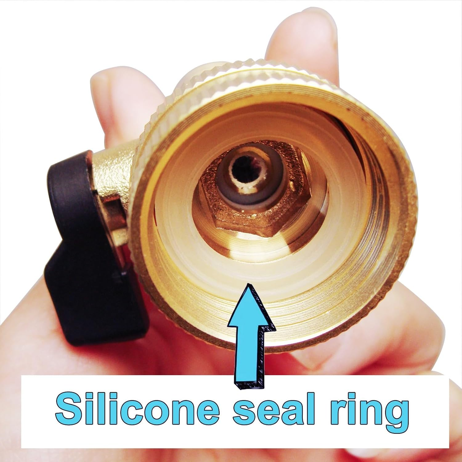 Brass RV Water Tank Filler - Caravan Accessories W/Shutoff Valve Eliminate Line Backflow Lead-Free Bevelled 5/8'' Fill Tube