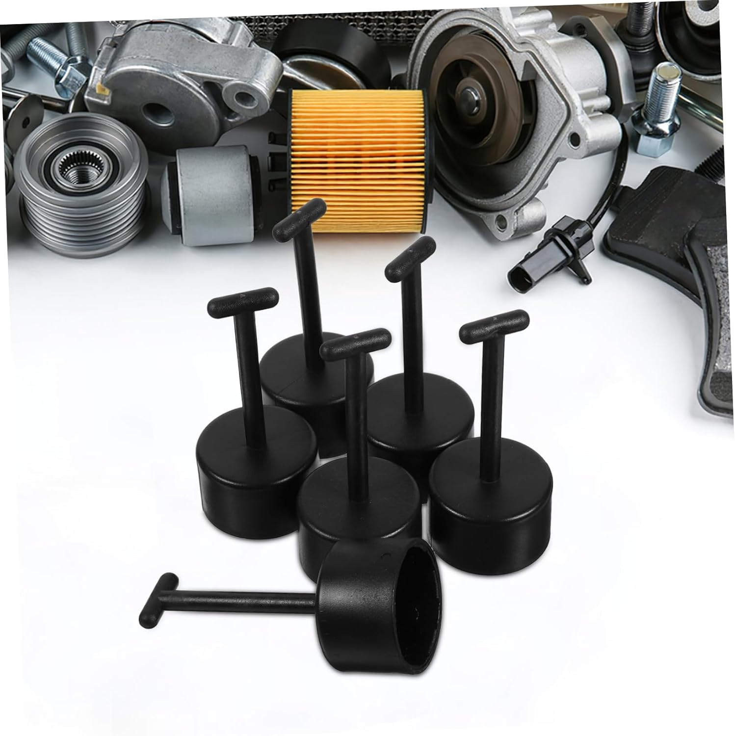 LAPYAPPE 6Pcs T-Shaped Wrench for Lamp Holder Socket Versatile Tool for Light Fixture Nut for Home and Automotive Repairs Design