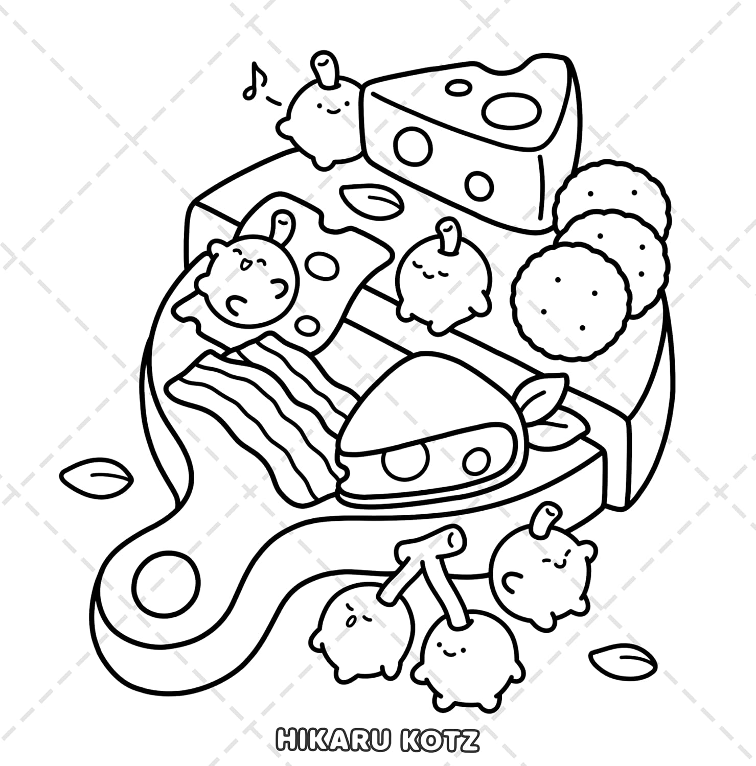 Veggie Life: Fruits and Vegetables Coloring Book for Adults and Teens image number 4