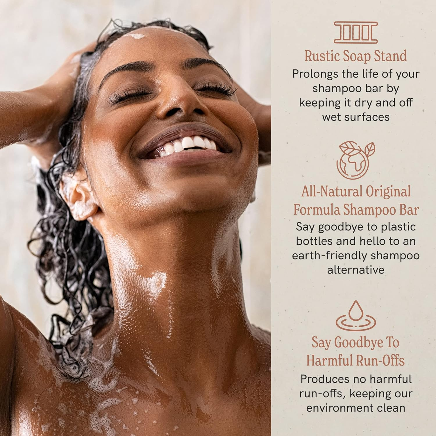 J.R.LIGGETT&rsquo;S All-Natural Shampoo Bar - 2 Original Formula Shampoo Bars and a Solid Wood Shelf-Prolongs the Life of Your Shampoo Bar - Nourish Follicles with Antioxidants and Vitamins - Sulfate-Free image number 1