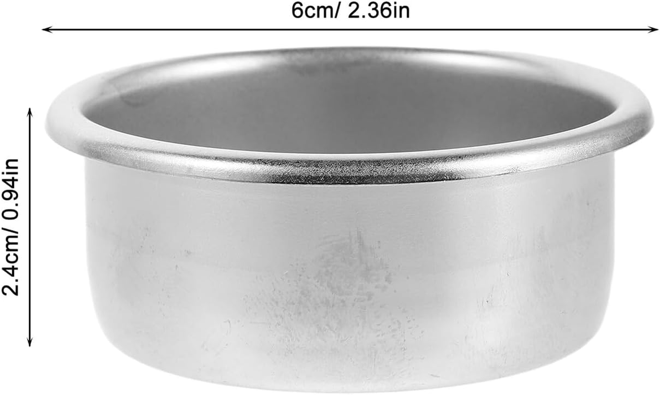 CHILDWEET 2Pcs Stainless Steel Espresso Filter Basket for Portafilter Pressurized Coffee Strainer Cups with Fine Mesh Screen Coffee Filter Replacement for Home and Office Tea Maker image number 4