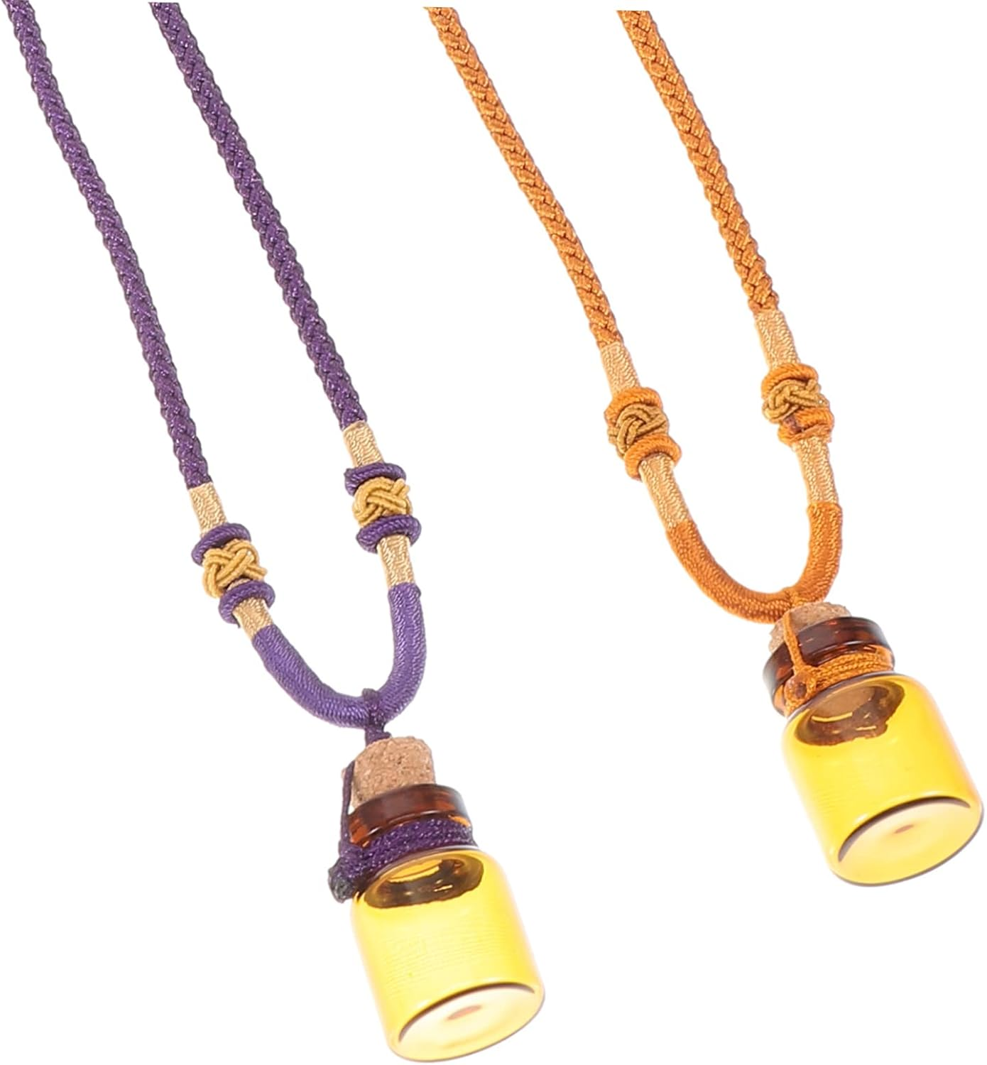 PLAFOPE 6Pcs Empty Perfume Bottle Essential Oil Pendants Creative Aroma Bottle Pendant Necklace image number 7