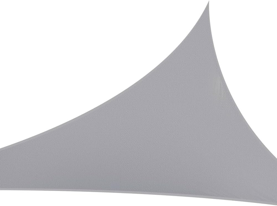 Instahut Waterproof Shade Sail Cloth Shadecloth Triangle Grey Sun Canopy 4X4X4M image number 2