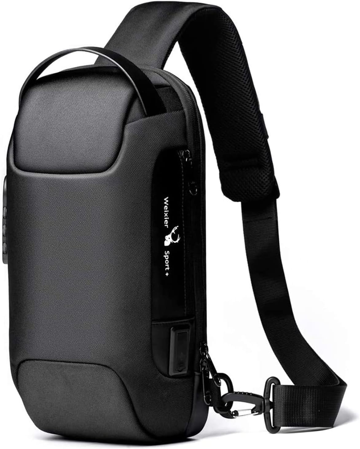 Sling Bag for Men anti Theft Waterproof Crossbody Backpack Travel Shoulder Men'S Chest Bag with USB Charging Port image number 3