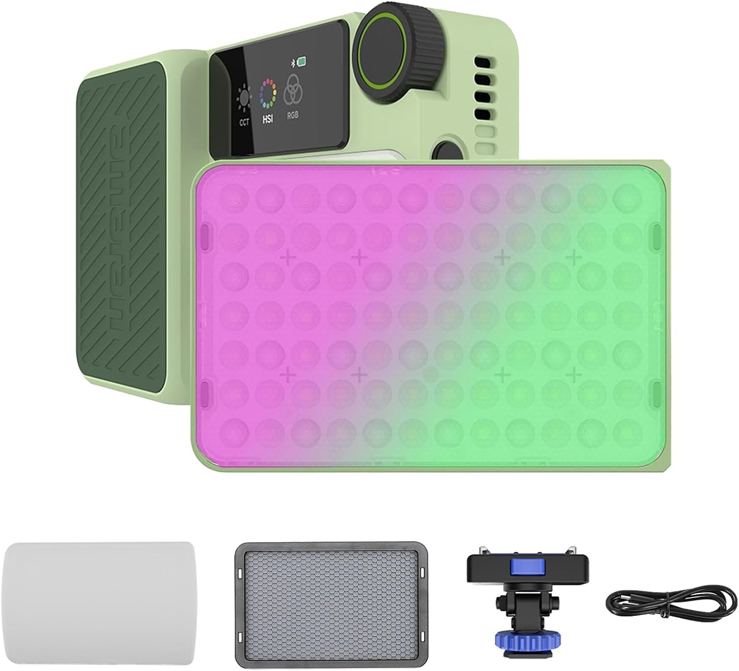 Amaran Ace 25C RGB LED Video Light, Full Color 2300-10000K Bi-Color,4500Mah Rechargeable Battery & PD Fast Charging,Portable for Photography/Filmmaking/Vlogging (Silver)