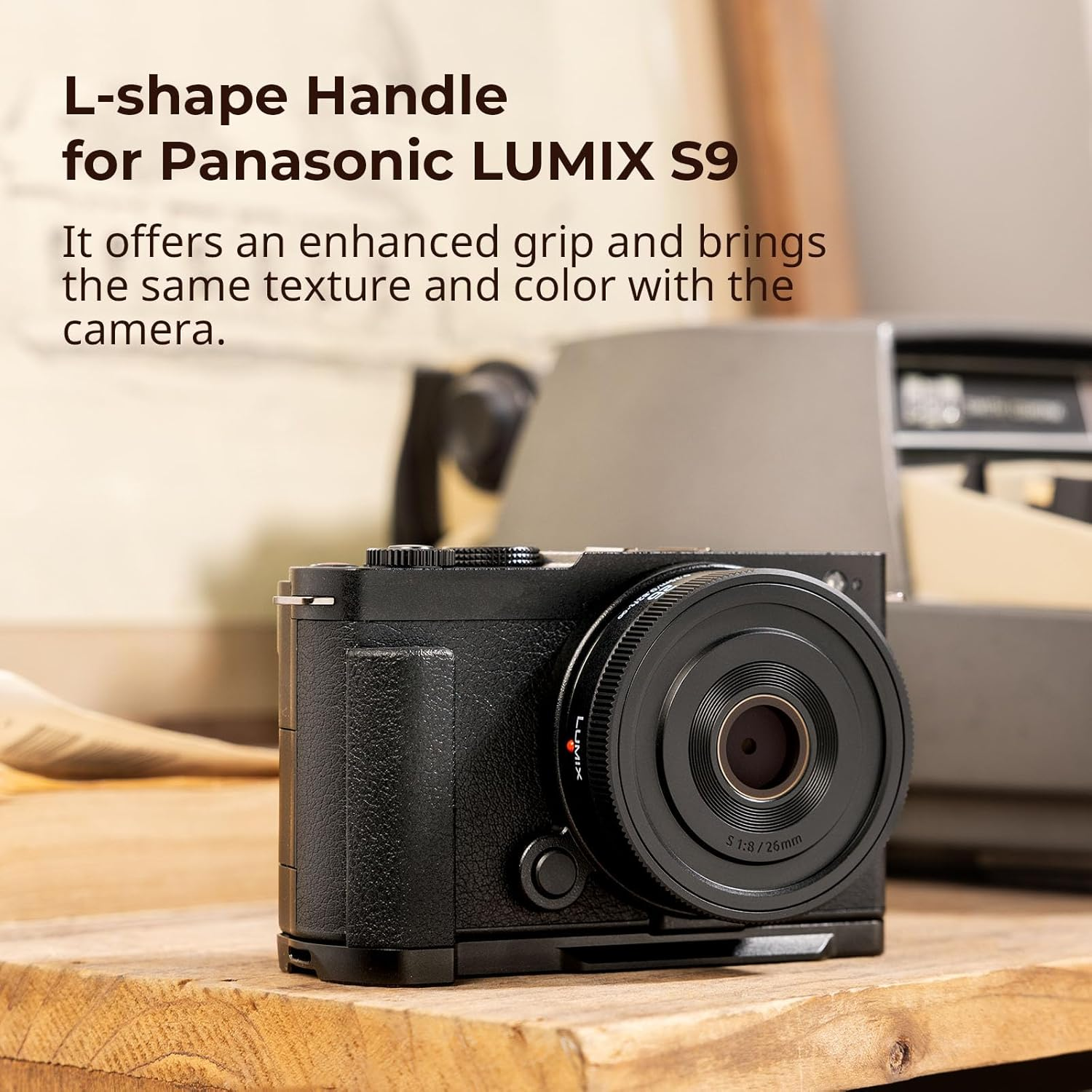 Smallrig L-Shape Handle for Panasonic LUMIX S9 with Ergonomic Silicone Grip, Built-In Quick-Release Plate for Arca for Quickly Switch on Tripods/Handheld Shooting - 4517 image number 6