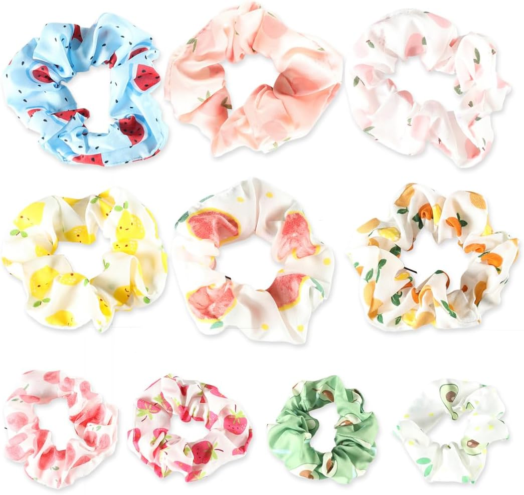 Pack of 10 Hair Bobbles Soft Elastic Colourful Elastic Hair Bands for Girls Women Hair Accessories image number 5