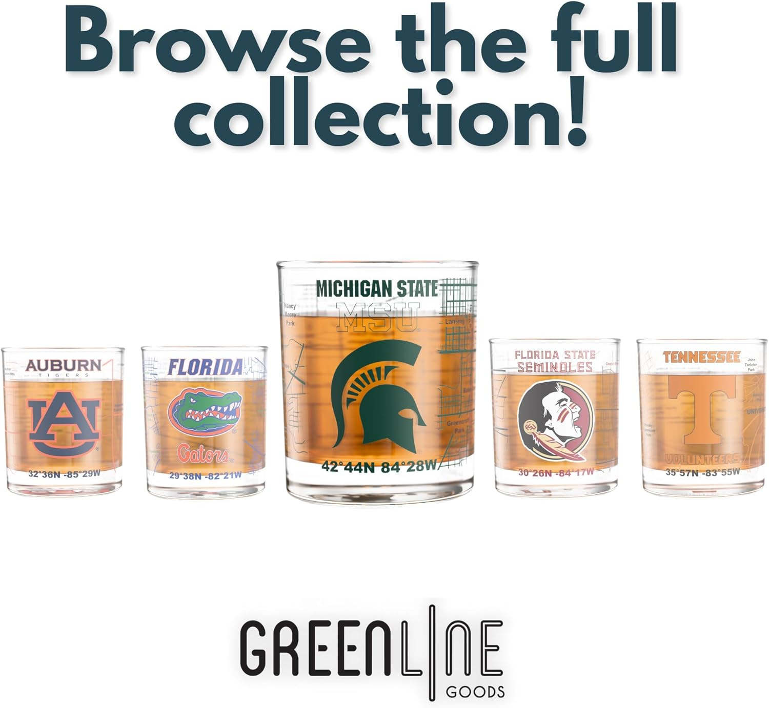 Greenline Goods &ndash; University of Chicago Maroons College Whiskey Glasses (Set of 2), 10 Oz &ndash; Full-Color Logo + Campus Map image number 5