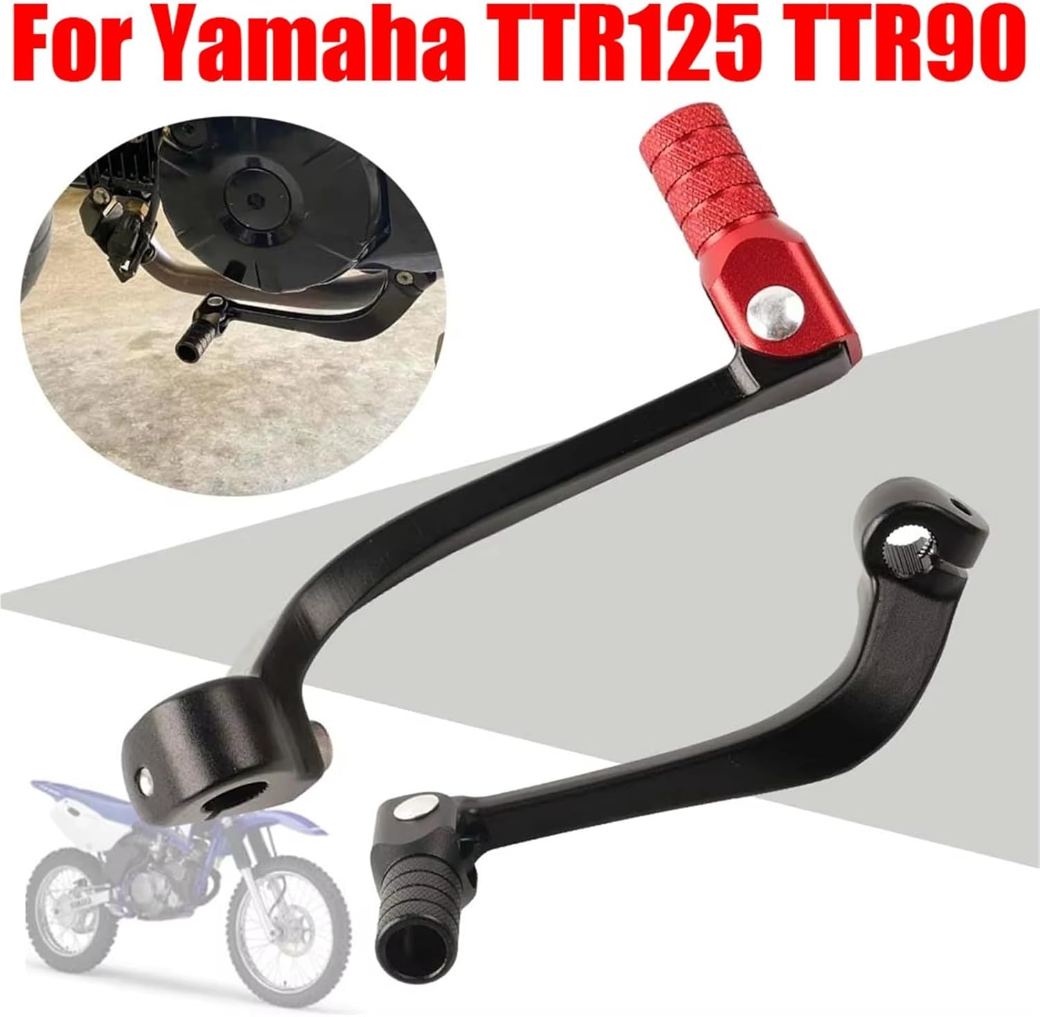 Fit for Yamaha TTR125 TTR90 TTR 125 TTR 90 Motorcycle Accessories Gear Shift Lever Pedal Foot Change Shifter Lever Motorbike Parts(Black) image number 4