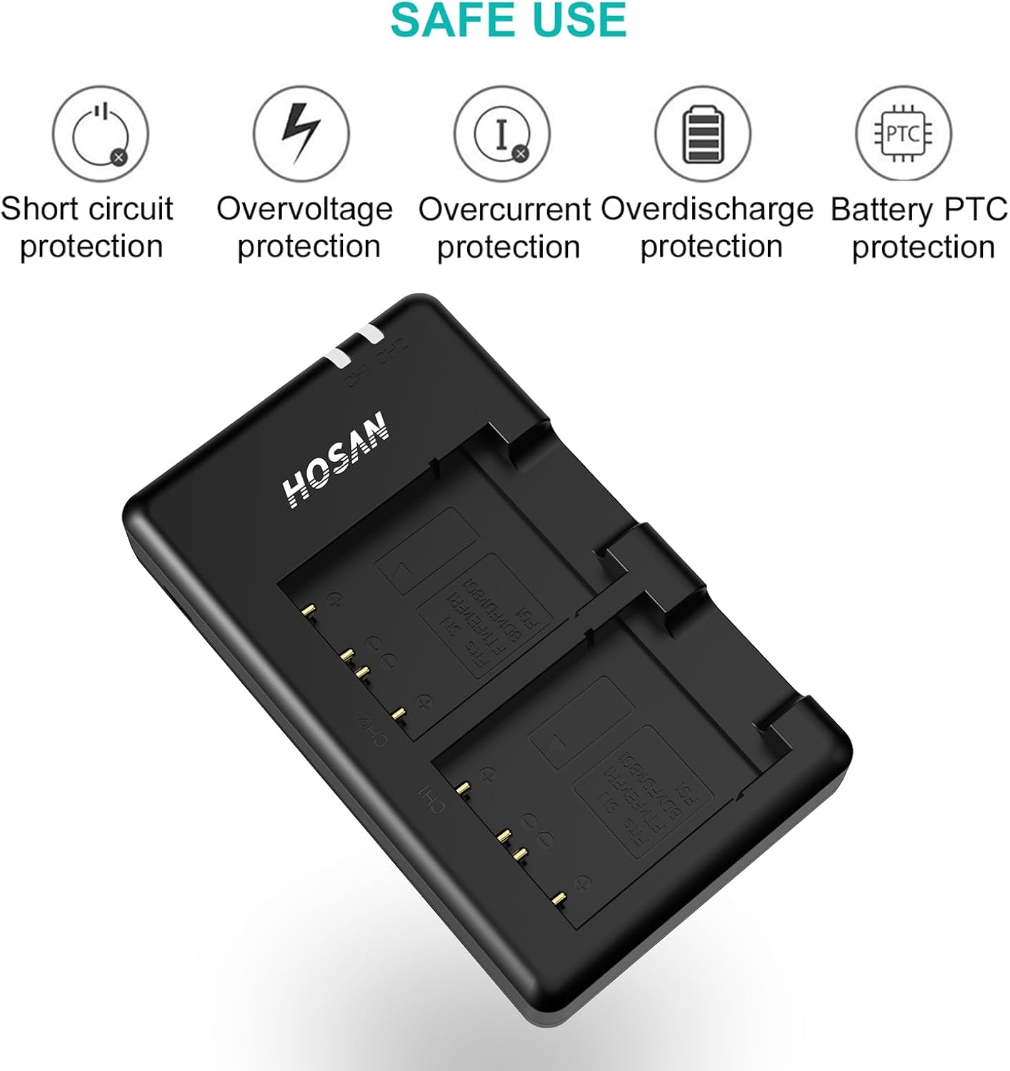 HTYCSCZ NP-BG1 Battery (2 Pack) and Dual USB Charger Kit for Sony NP-BG1, DSC-HX9V, DSC-H70, DSC-H50, DSC-H55, DSC-H90, DSC-W290, DSC-H20, DSC-W80, DSC-HX5V, DSC-W55 image number 1