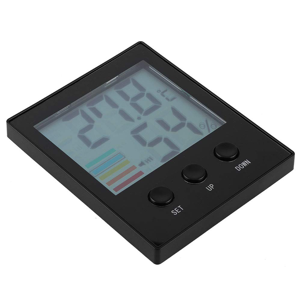 CHICIRIS Digital Indoor Thermometer Hygrometer Temperature Humidity Gauge with High Low Temperature Alarm Thermometer Hygrometer image number 2