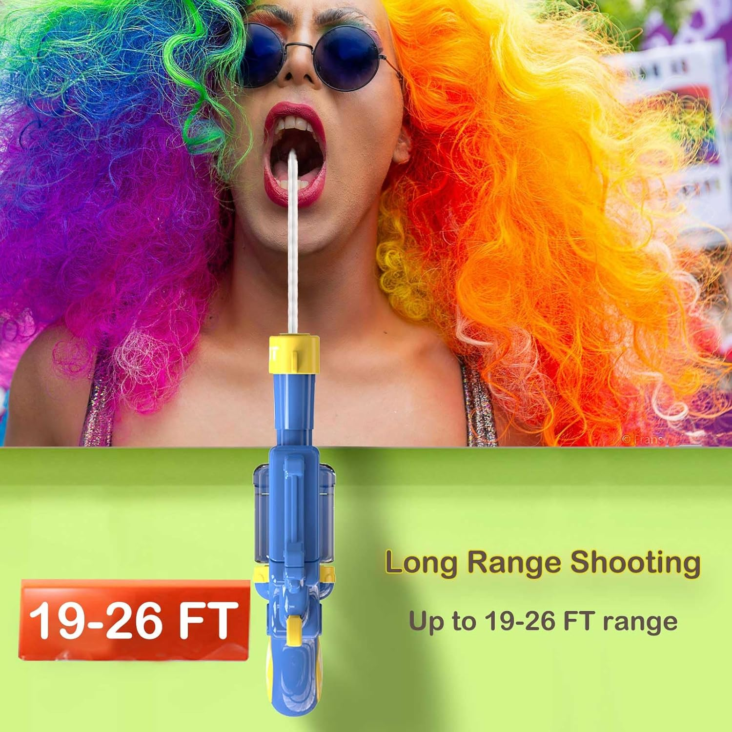 OUYOOLE Shot Glass Adult Beverage Shooter, Shotgun Beer Gun, Beer Shotgun for White Elephant Bachelor Party(Blue) image number 1