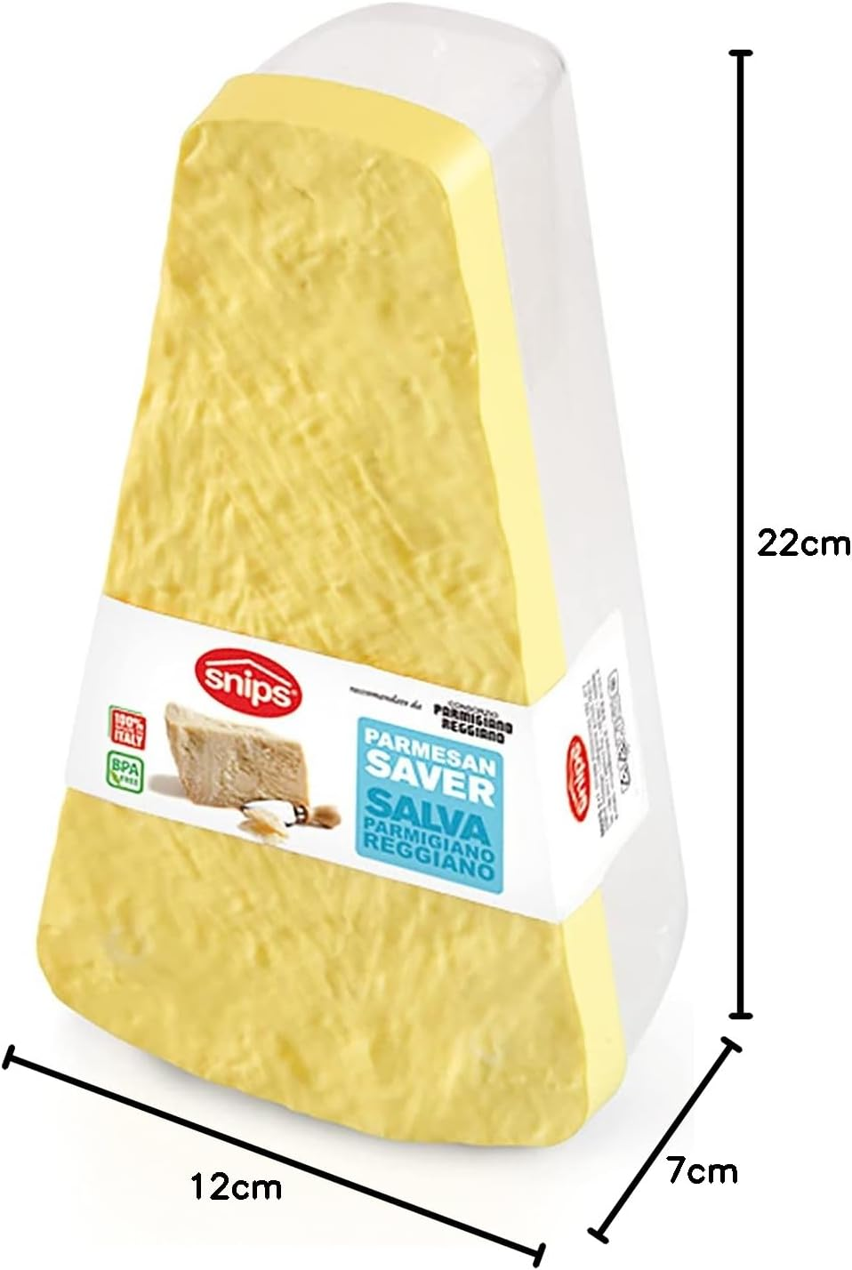 Snips Parmesan Cheese Saver, Cheese Container for Fridge, Made in Italy 0,90 LT, 22 X 12 Cm, image number 5
